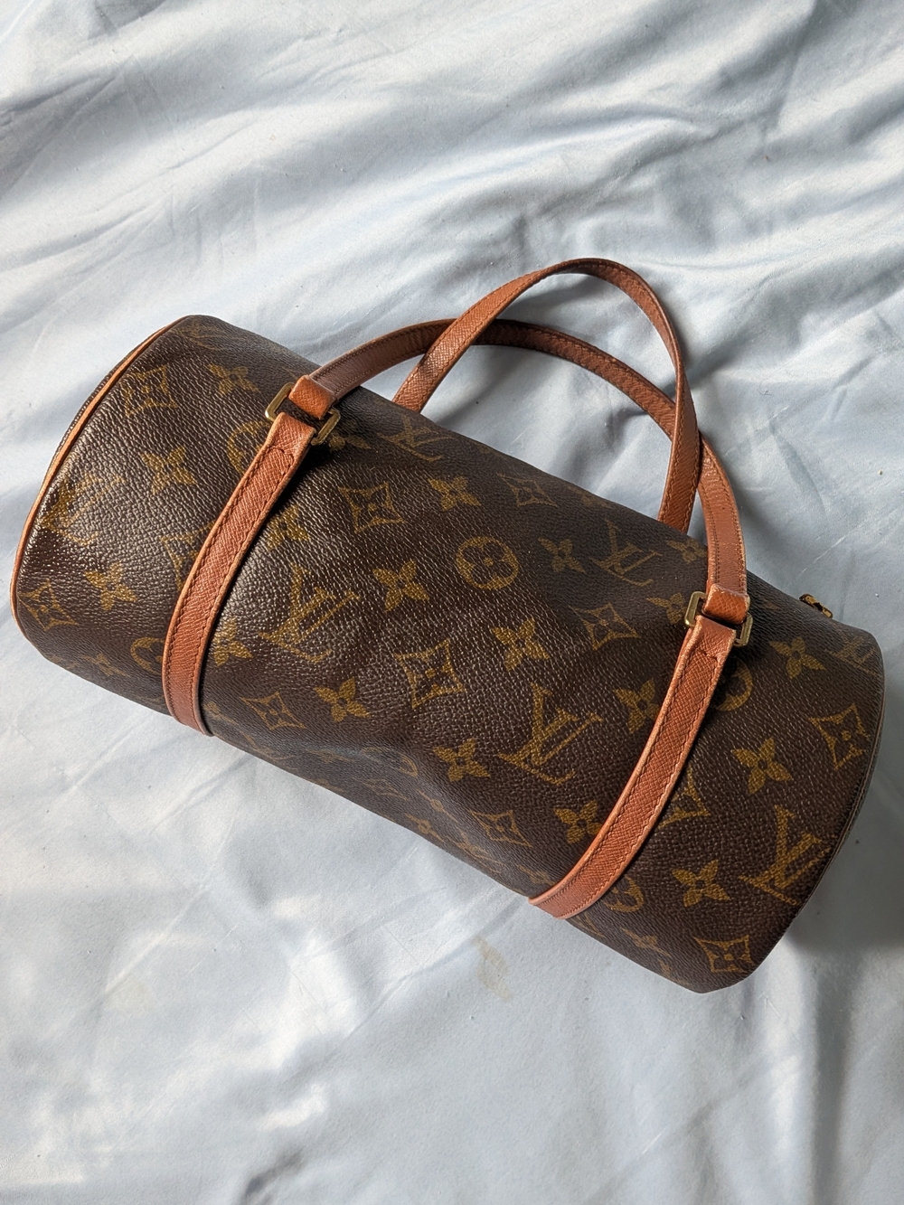 Louis Vuitton Vintage Papillon Brown Monogram Canvas Barrel Bag